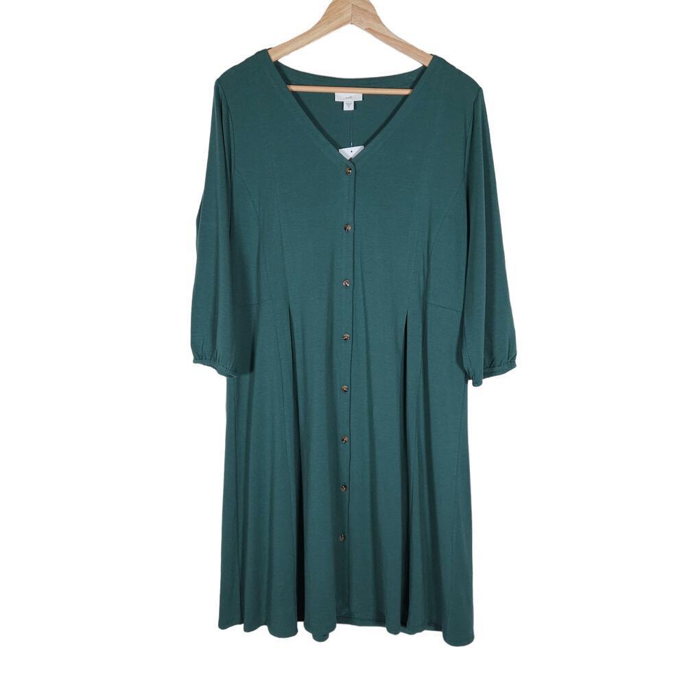 J. Jill Green Mini Dress